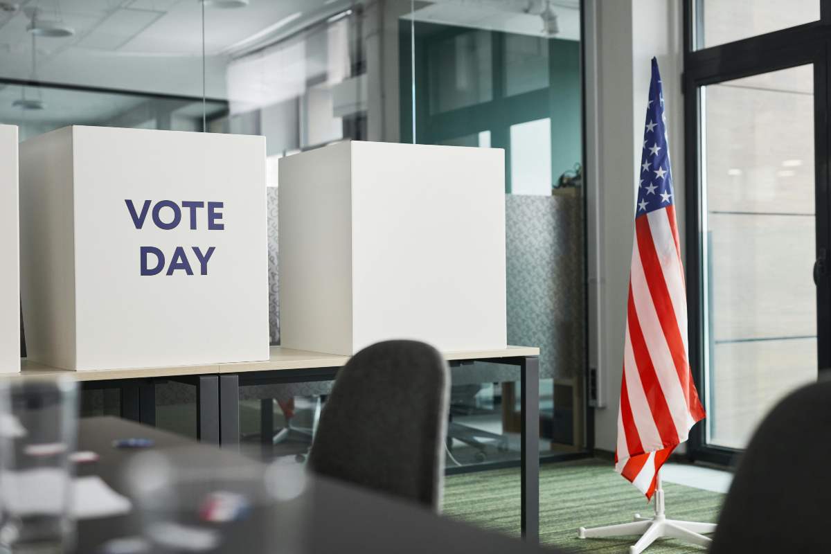 Election day Usa, un seggio elettorale