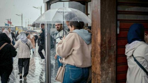 La fermata di un autobus