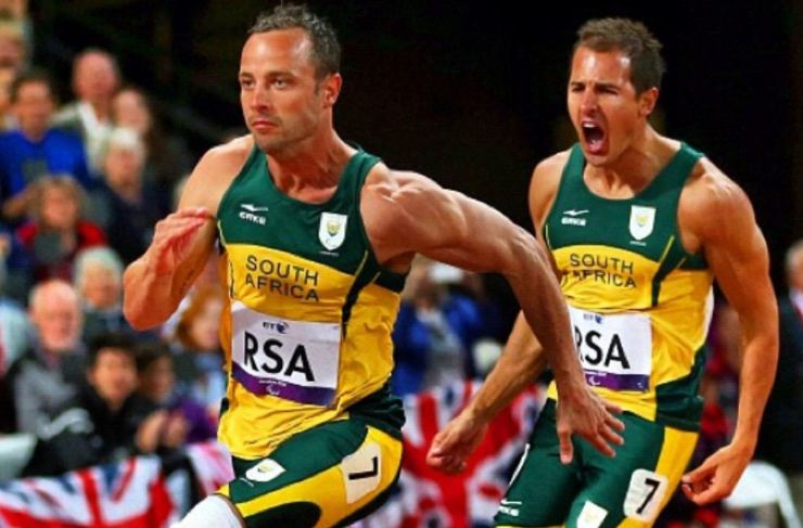 Oscar Pistorius in gara