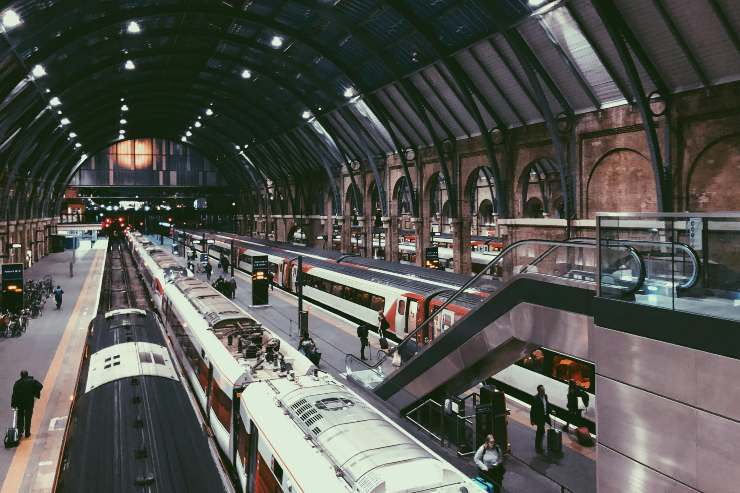 Una stazione ferroviaria