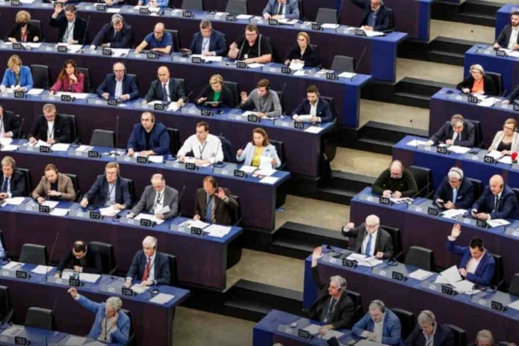 Una seduta del Parlamento Europeo